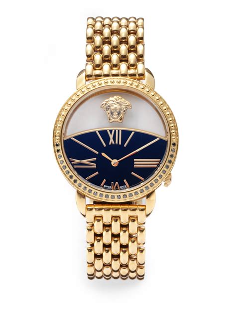 versace ladies watch with diamonds|farfetch Versace watch.